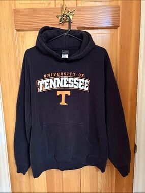 Knights Apparel Navy Crewneck Hoodie with Orange Tennessee Logo